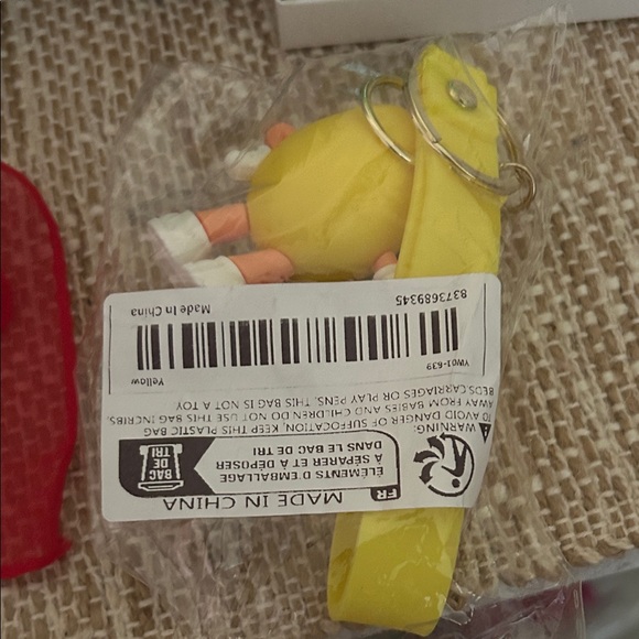 Yellow M&M Keychain with Wrist Strap - Picture 2 of 2